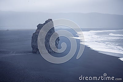 Black beach Dyrholaey, Iceland Stock Photo