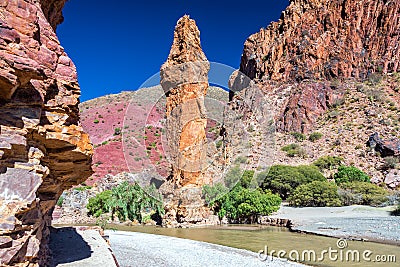 Rock Formation near Tupiza, Bolivia Stock Photo