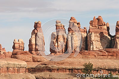 Rock formations in Canyonlands Stock Photo
