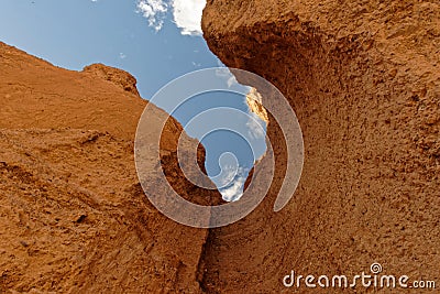 Rock formations, Natural Bridge Canyon, Death Valley National Park Stock Photo