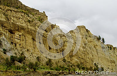 Rock formations near La Paz in Bolivia Stock Photo