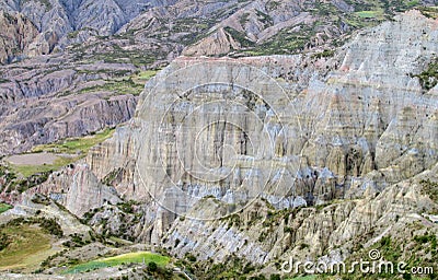 Rock formations near La Paz in Bolivia Stock Photo