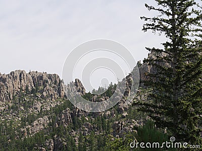 Rock formations at Needles Highway, Custer State Park, South Dakota Stock Photo