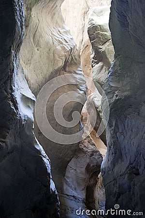 Rock formations in Saklikent canyon Stock Photo