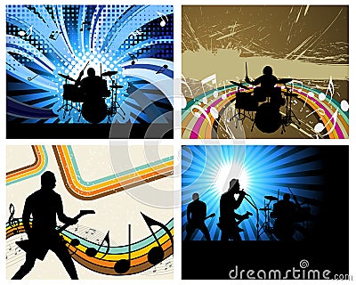 Rock group Vector Illustration