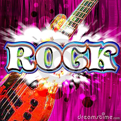 Rock Guitar Stock Photo