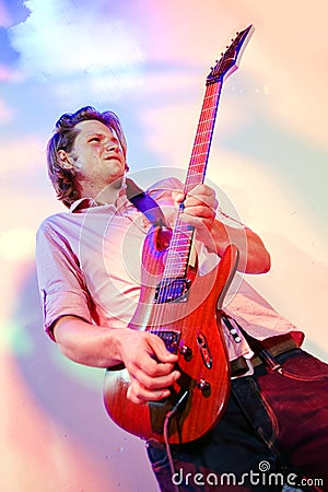 Rock Guitarist Stock Photo