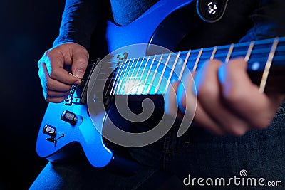 Rock guitarist Stock Photo