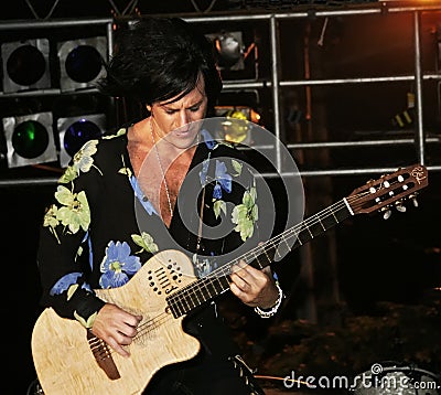 Rock Guitarist Steve Stevens Editorial Stock Photo