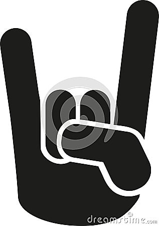 Rock hand icon Vector Illustration