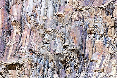Rock layers pattern Stock Photo