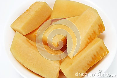 Rock Melon Slices Stock Photo