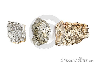 Rock minerals closeup Stock Photo