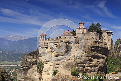 Rock monasteries Meteora, Greece Stock Photo