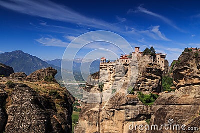 Rock monasteries Meteora, Greece Stock Photo