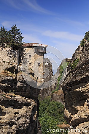 Rock monasteries Meteora, Greece Stock Photo