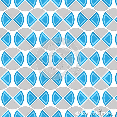 Pattern vector blue circle gray sector background Vector Illustration