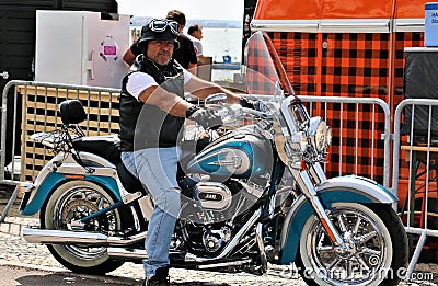 Harley Davidson - 28th annual European concentration at Cascais, Portugal Editorial Stock Photo