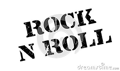 Rock N Roll rubber stamp Vector Illustration