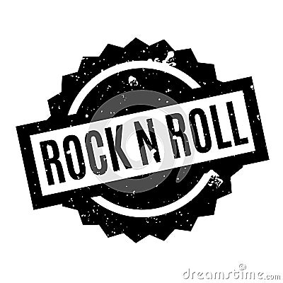 Rock N Roll rubber stamp Vector Illustration