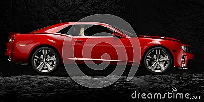 Rock N Roll sport car Stock Photo