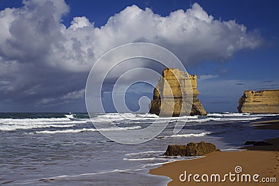 Rock and ocean Stock Photo