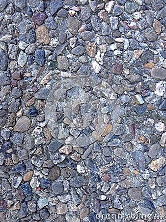 Rock and pebble texture Stock Photo