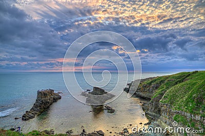 Rock phenomenon called the Ships, Bulgaria, Black sea Stock Photo