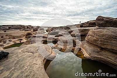 Sam Phan Bok Grand Canyon Ubon Ratchathani, Thailand Stock Photo