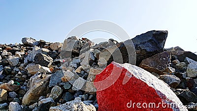 Rock By Rock Reach the Sky Stock Photo