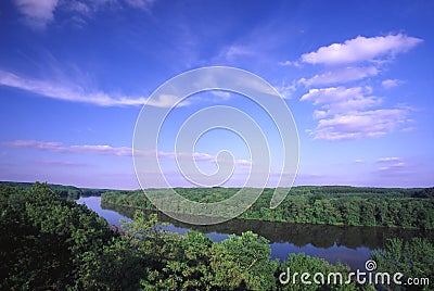 Rock River Valley - Illinois Stock Photo