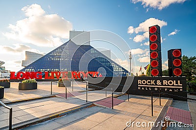 The Rock and Roll Hall of Fame and Museum Editorial Stock Photo