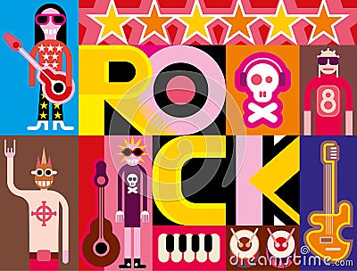 Rock and Roll Vector Illustration