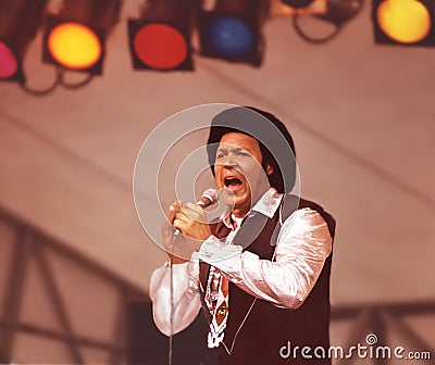 Chubby Checker Sings at 1979 ChicagoFest Editorial Stock Photo