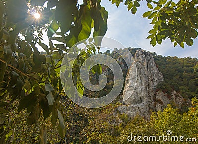 Rock sculpture of Decebalus Editorial Stock Photo