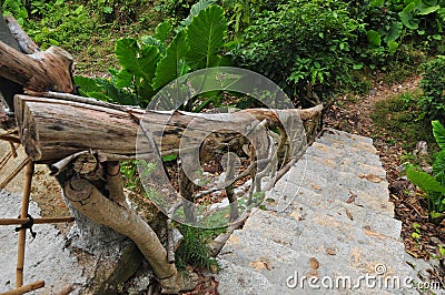 Rock stairs Stock Photo