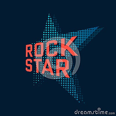 Rock star Vector Illustration