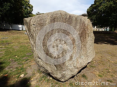 Rock stone in a park 4 Stock Photo