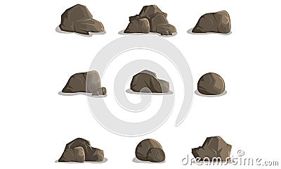 Rock Stone Vector Illustration