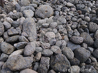 Rock stonewall soil pebble Stock Photo