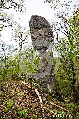 Rock tower known as Perun Stock Photo