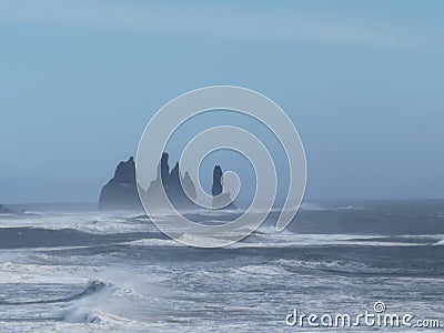 The Rock Troll Toes, Iceland Stock Photo