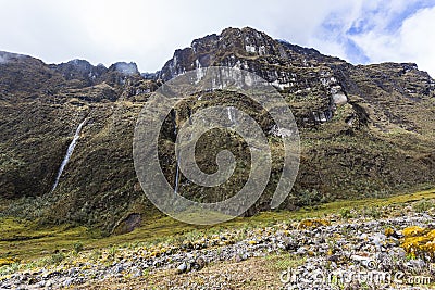 Rock walls in the El Altar Stock Photo