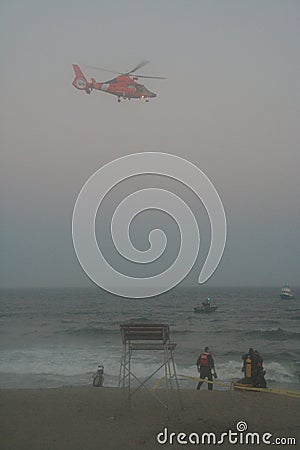 Rockaway Rescue Stock Photo