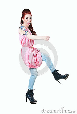 Rocker Girl Stock Photos - Image: 35670843 Rocker Girl Stock Photos - Image: 35670843