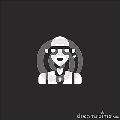 rocker icon. Filled rocker icon for website design and mobile, app development. rocker icon from filled urban tribes collection Vector Illustration