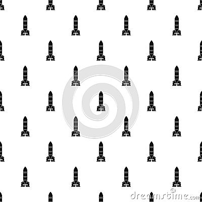 Rocket bomb pattern, simple style Vector Illustration