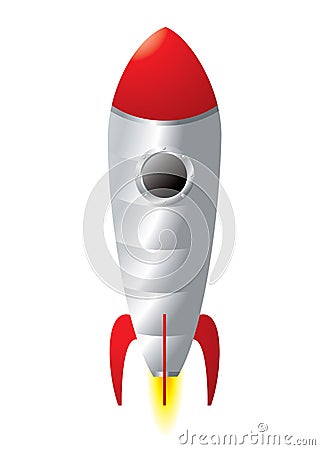 Rocket cartoon Vector Illustration