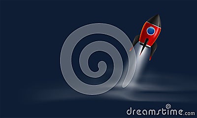 The Rocket collection icon 3d Vector Illustration