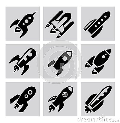 Rocket icon Vector Illustration